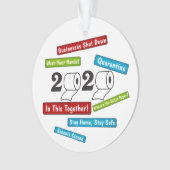 Toiletpapier 2020 Het jaar waarin het allemaal geb Ornament (voorkant)