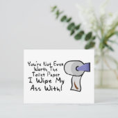 Toiletpapier Briefkaart (Staand voorkant)