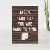 Toiletpapier Custom Funny Vaderdag Kaart (Voorkant)