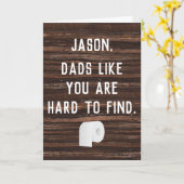 Toiletpapier Custom Funny Vaderdag Kaart (Gele Bloem)