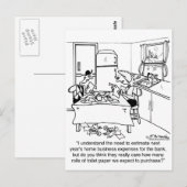 Toiletpapier en belastingen briefkaart (Voorkant / Achterkant)