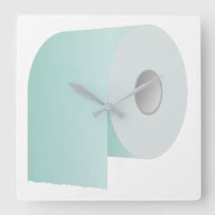 Toiletpapier Vierkante Klok