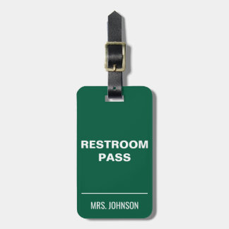 Toiletpas Hallway Label voor Leraren Bagagelabel