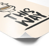 Toiletpauze op deze manier - grappige badkamer dir foto afdruk (Hoek)