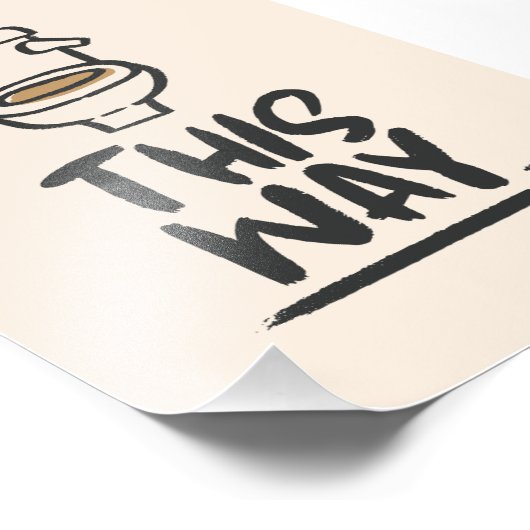 Toiletpauze op deze manier - grappige badkamer dir foto afdruk (Hoek)