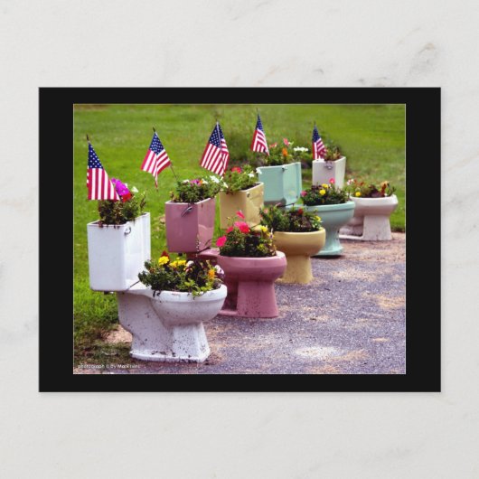 Toiletplanters Briefkaart (Voorkant)