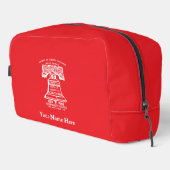 Toiletry Bag - Red (Personalized) Toilettasje (Rechterhoek)
