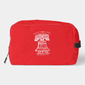 Toiletry Bag - Red (Personalized) Toilettasje (Achterkant)