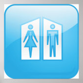 Toilets Icon Poster (Devant)