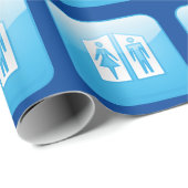 Toilets Pictogram Wrapping Paper Cadeaupapier (Rol Hoek)