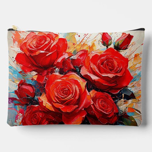 Toilettas - Het kunstwerk van Red Roses Etui (Voorkant)
