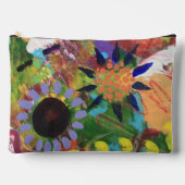 Toilettas in Abstract Flowers Design Etui (Voorkant)