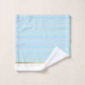 TOILETTE BLANCHE LUXE STRIPE GOLD SALLE DE BAINS (Gant de toilette)