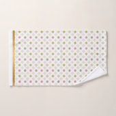 TOILETTE BLANCHE NEUTRE CERCLE OR SALLE DE BAINS (Serviette à main)