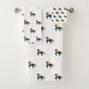 TOILETTE BLEUE GOLD UNICORN BLANC