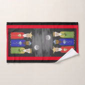 Toilette De La Salle De Bains Trois Hommes Sages (Serviette à main)