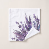 TOILETTE DE SALLE DE BAIN EUCALYPTUS BLANC PURPLE (Gant de toilette)