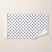 TOILETTE DE SALLE DE BAINS DE CONCEPTION BLACK GOL (Serviette à main)