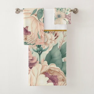 TOILETTE DE SALLE DE BAINS DE JARDIN VINTAGE FLEUR