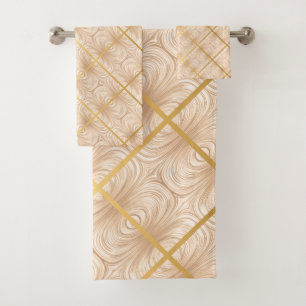 TOILETTE DE SALLE DE BAINS DE LUXE SATIN GOLD BRON