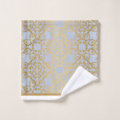 TOILETTE DE SALLE DE BAINS DE STYLE BLEU GOLD HAMP (Gant de toilette)