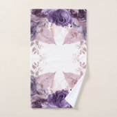 TOILETTE DE SALLE DE BAINS EN BOTANIQUE BLANC PURP (Serviette à main)