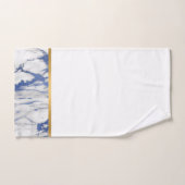 TOILETTE DE SALLE DE BAINS EN MARBRE BLANC BLEU DE (Serviette à main)