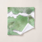 TOILETTE DE SALLE DE BAINS EN MARBRE BLANC VERT LU (Gant de toilette)