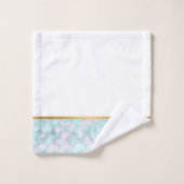 TOILETTE DE SALLE DE BAINS EN MÉMOIRE PASTEL OR (Gant de toilette)