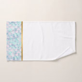 TOILETTE DE SALLE DE BAINS EN MÉMOIRE PASTEL OR (Serviette à main)