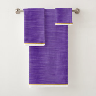 TOILETTE DE SALLE DE BAINS EN OR LUXE PURPLE