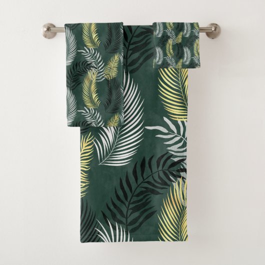 TOILETTE DE SALLE DE BAINS EN VERT VERT ET NOIR (En situation)