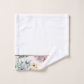 TOILETTE DOUCE DE SALLE DE BAINS FLORALE PEACH (Gant de toilette)