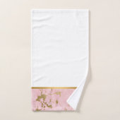 TOILETTE EN MARBRE ROSE PASTEL GOLD (Serviette à main)
