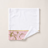 TOILETTE EN MARBRE ROSE PASTEL GOLD (Gant de toilette)