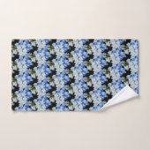 TOILETTE EN MODÈLE FLEURI NOIR (Serviette à main)