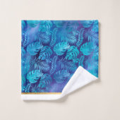 TOILETTE HAWAIIAN TROPICAL BLEU (Gant de toilette)