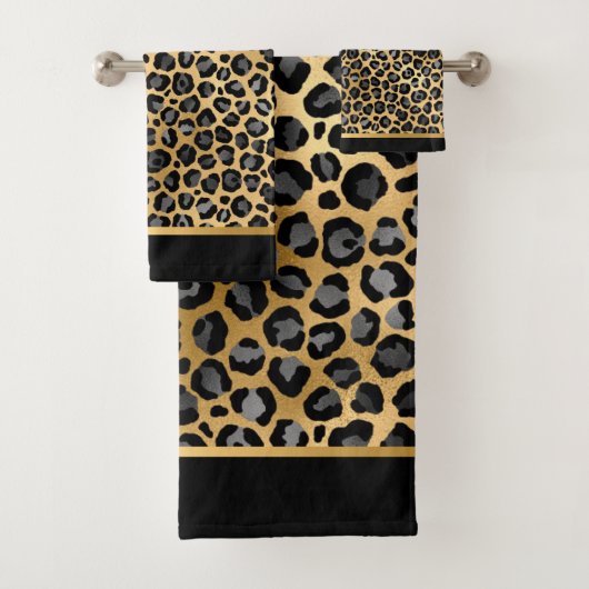 TOILETTE LUX LEOPARD BLACD GOLD (En situation)
