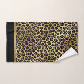 TOILETTE LUX LEOPARD BLACD GOLD (Serviette à main)