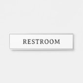 TOILETTE | Plaque de nom de porte moderne professi (Devant)