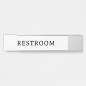 TOILETTE | Plaque de nom de porte moderne professi (Devant)