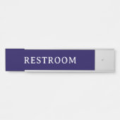 TOILETTE | Plaque de porte moderne professionnelle (Devant)