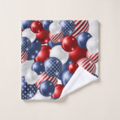 TOILETTE ROUGE BLANC BLEU PATRIOTIQUE (Gant de toilette)