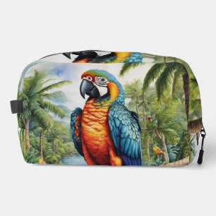 Toilette Trousse de Dopp de perroquet arc-en-ciel