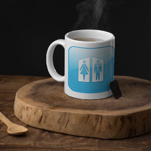 Toilettes Icon Café Mug