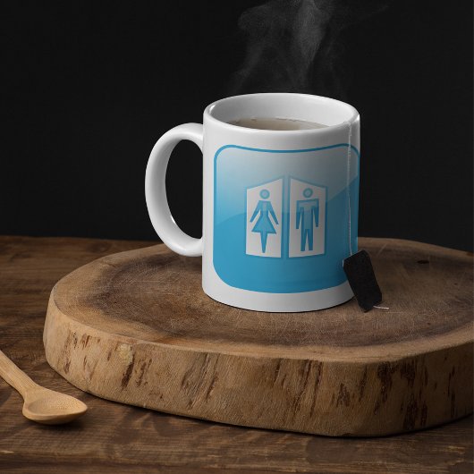 Toilettes Icon Café Mug
