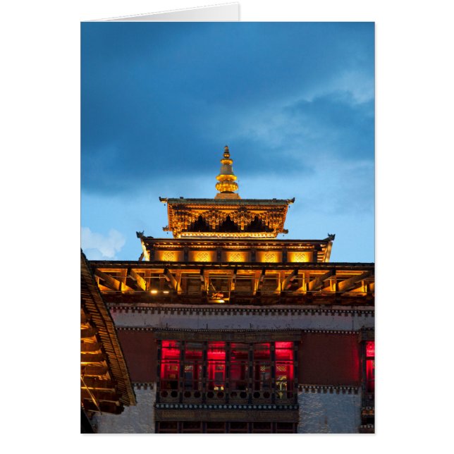 Toit Dzong bouddhiste (Devant)