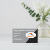 Toit Et Construction Carte de visite Moderne (Debout devant)