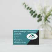 Toit Et Construction Carte de visite Moderne (Debout devant)