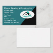 Toit Et Construction Carte de visite Moderne (Devant / Derrière)